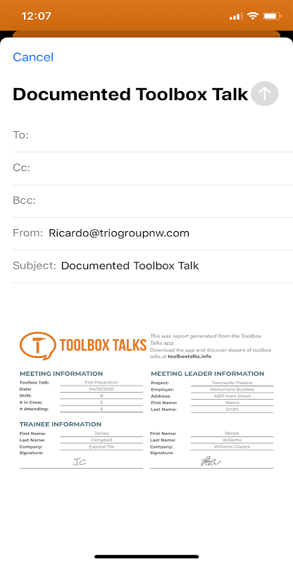 Toolbox Talks Safety Briefings screenshot 4