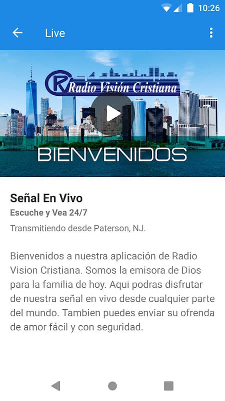 Radio Vision Cristiana screenshot 1