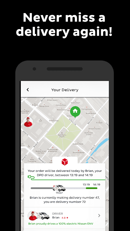 DPD screenshot 1