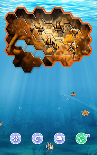 Undersea Hexa Puzzle screenshot 6