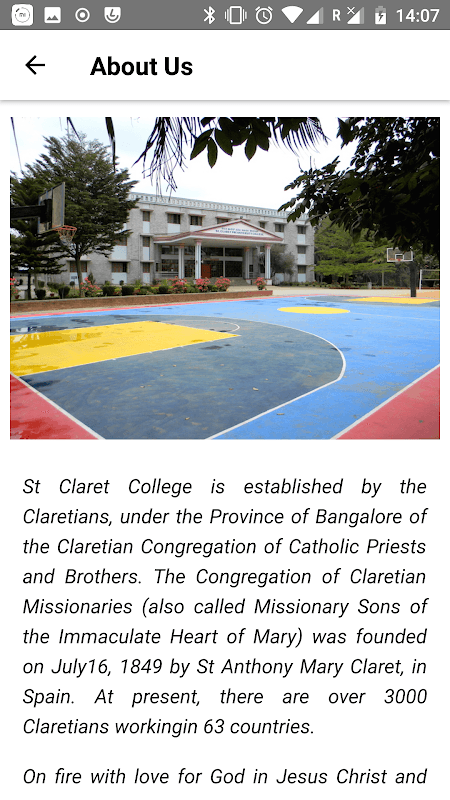 St. Claret P.U. College screenshot 2