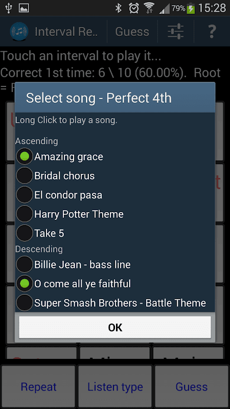 Interval Recognition ear train screenshot 4