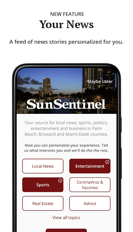 Sun Sentinel screenshot 1