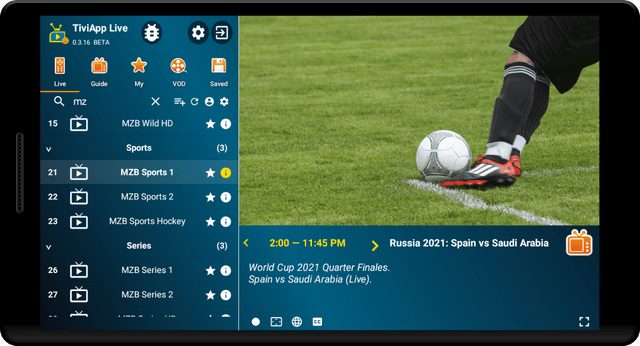 TiviApp Live TV Player screenshot 4
