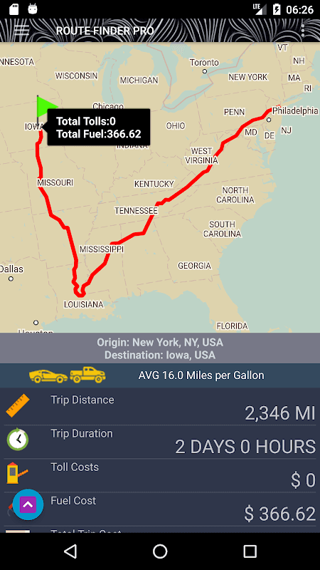 Route Pro - Route Travel Cost screenshot 2