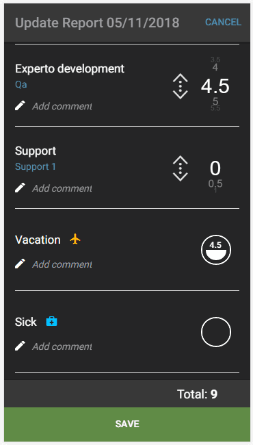 Hours Report screenshot 5