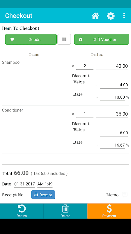 TapPOS Inventry Sales manager screenshot 3