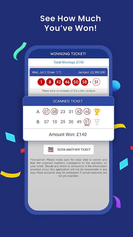 My Lotto UK: Scanner & Results screenshot 3