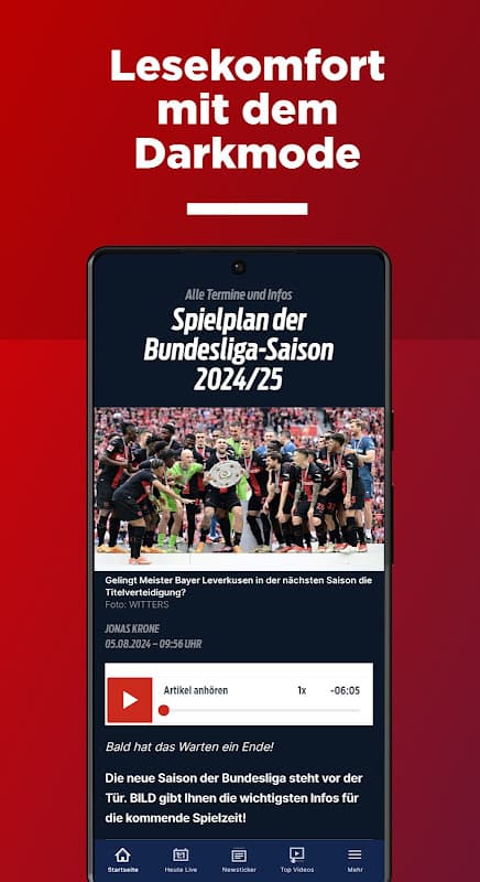 Sport BILD: Fussball, Bundesliga & Sport News live screenshot 6