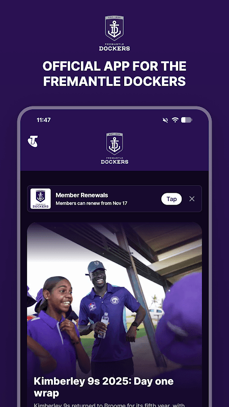 Fremantle Dockers Official App screenshot 1