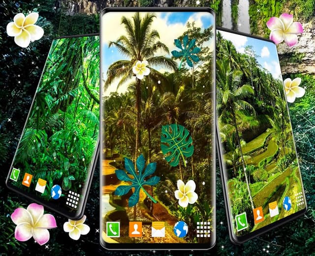Jungle Live Wallpaper 🌴 Palm Forest Themes screenshot 6