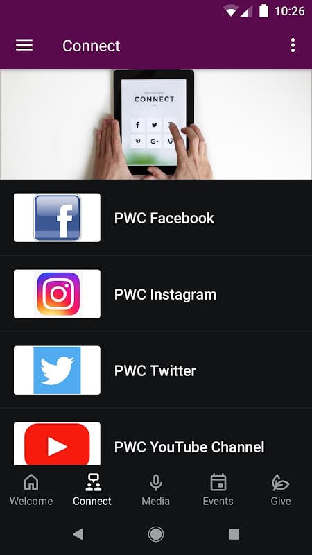 The PWC screenshot 2