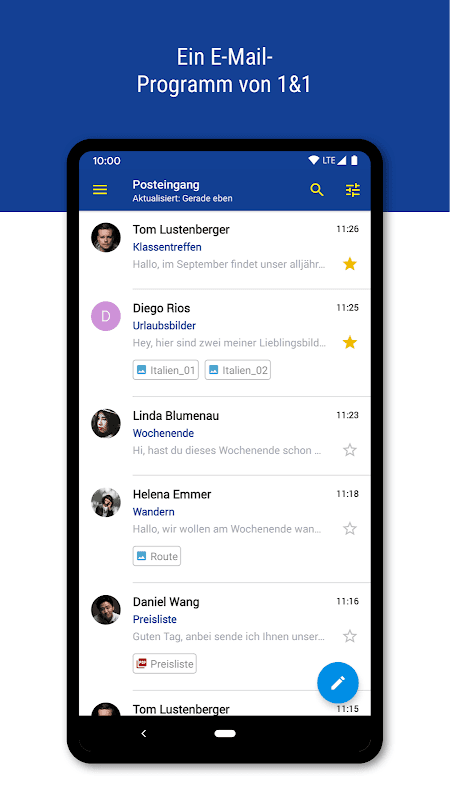 1&1 Mail screenshot 1