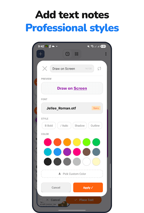 Draw anywhere on Screen AZDraw screenshot 1