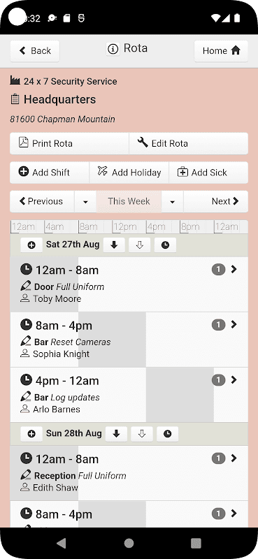 Rotaville - Work Rota Planning screenshot 5