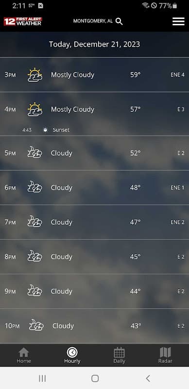WSFA First Alert Weather screenshot 2