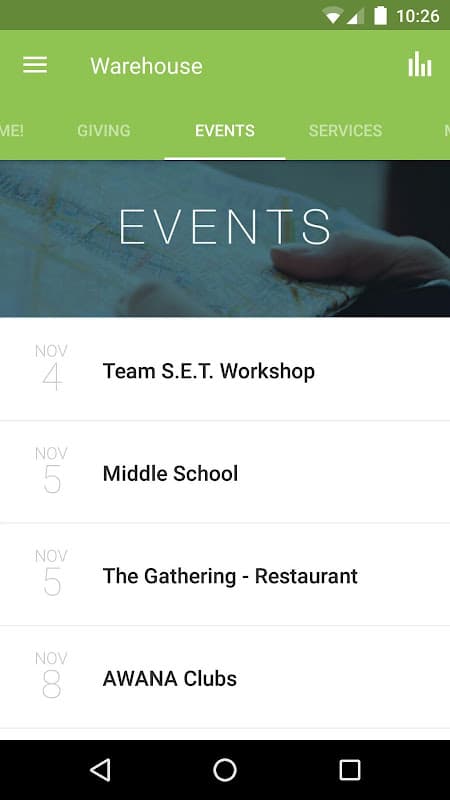 The Warehouse Church App screenshot 3