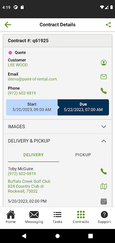 Point of Rental ONE screenshot 2