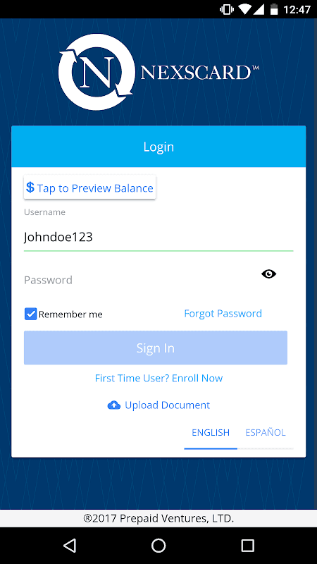 NexsCard screenshot 1