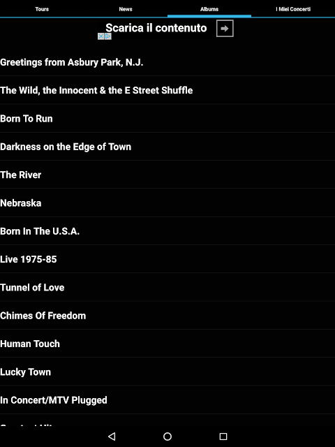 Bruce Springsteen Concerts screenshot 2