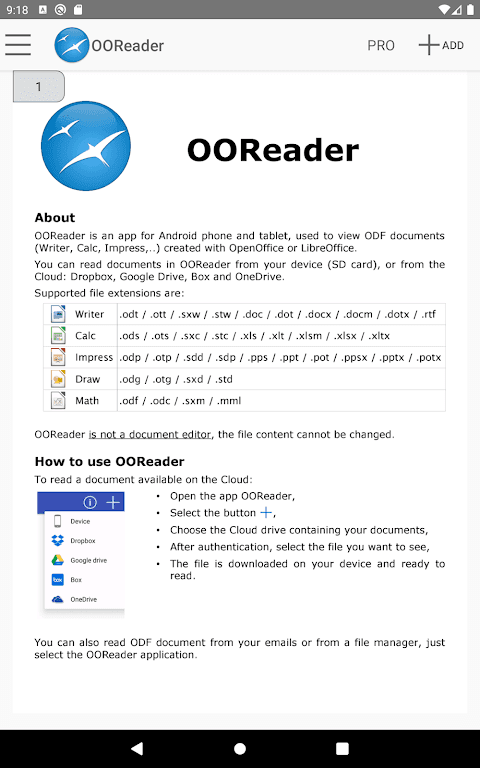 OOReader screenshot 5