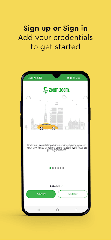 Zoom Zoom -Online Cab Booking screenshot 2