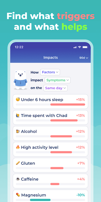 Bearable - Symptoms & Mood tracker screenshot 3