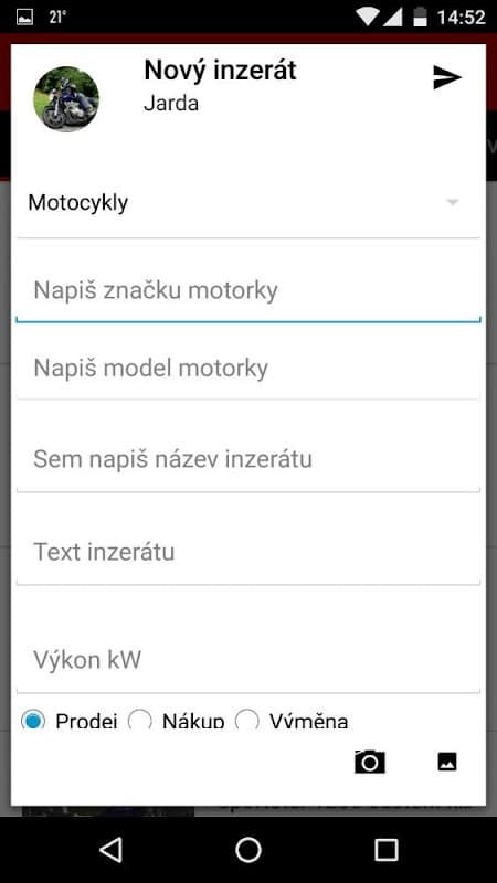 Motorkáři.cz screenshot 3