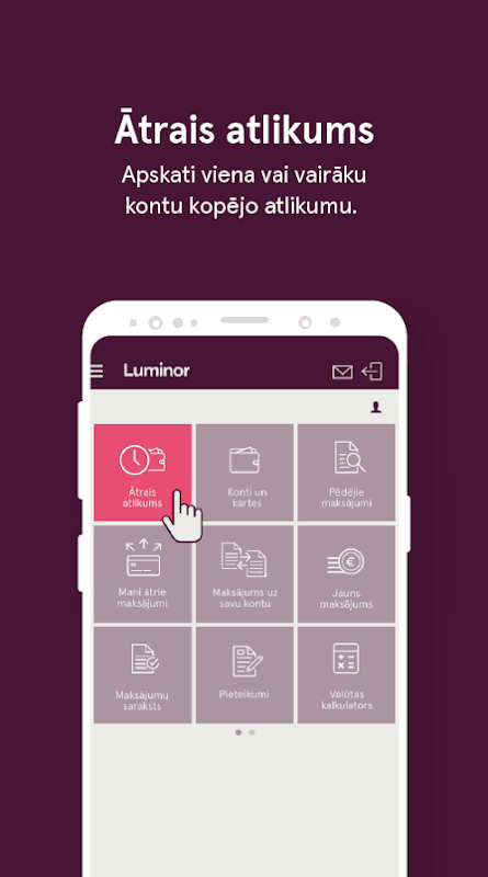 Luminor Latvija screenshot 2
