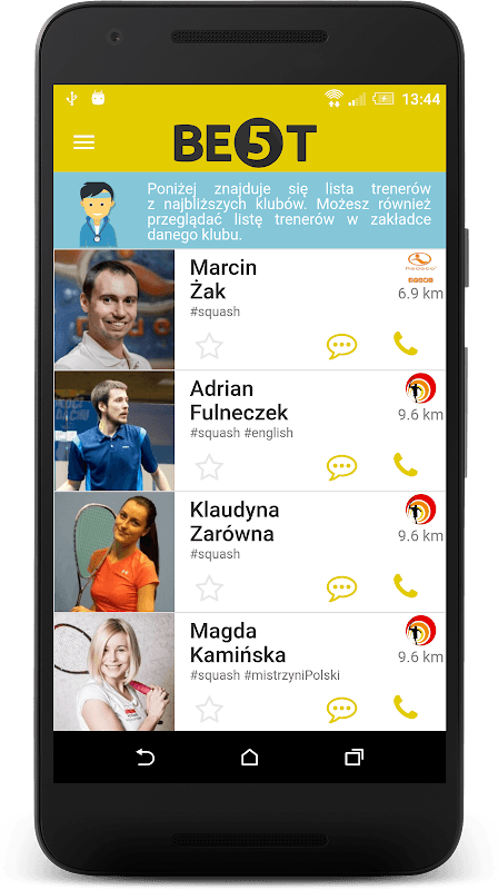 Squash BE5T app screenshot 4