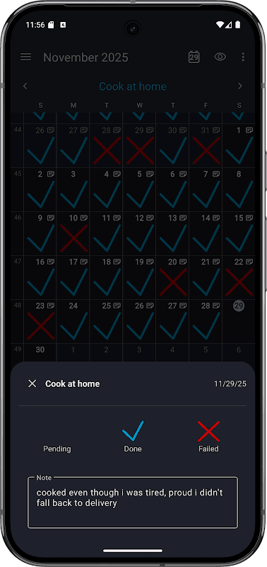 Goal & Habit Tracker Calendar screenshot 6
