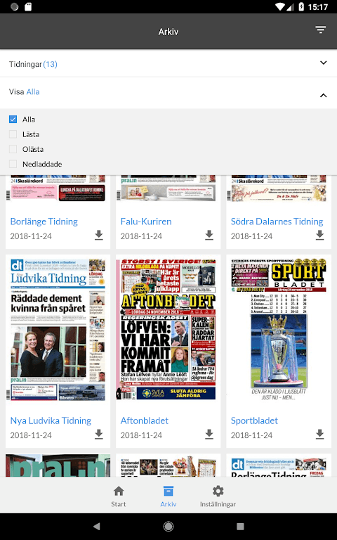 Avesta Tidning e-tidning screenshot 5