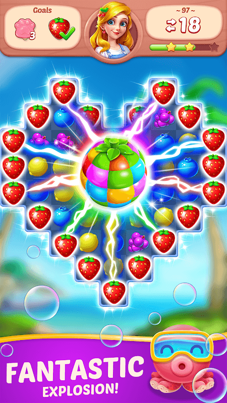 Fruit Diary - Match 3 Puzzle screenshot 2