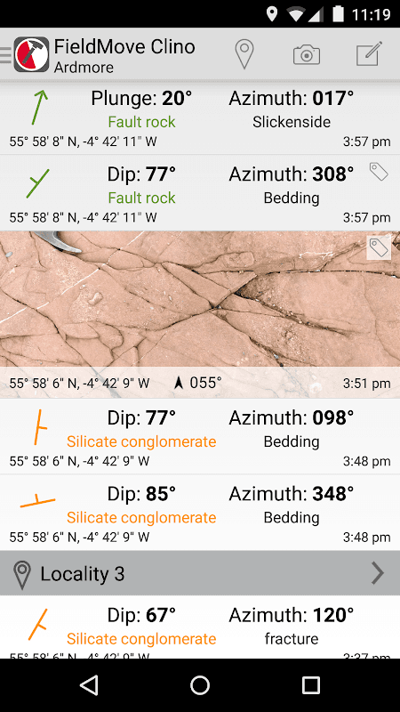 FieldMove Clino screenshot 5