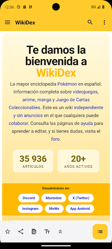 WikiDex screenshot 1