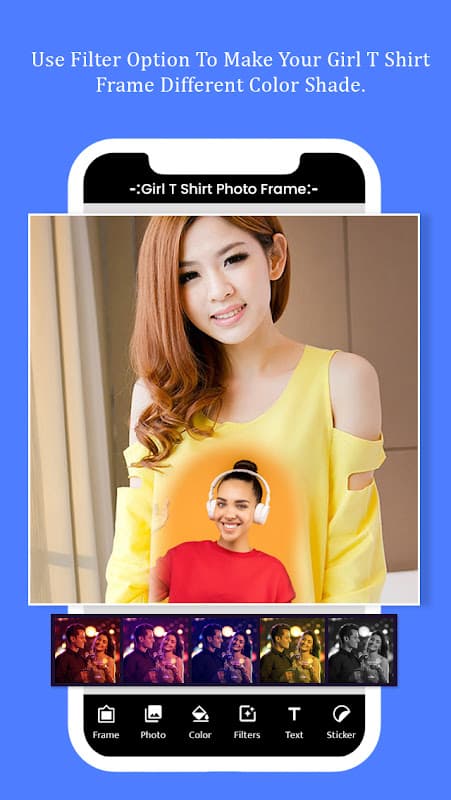 Girl T Shirt Photo Frame screenshot 3