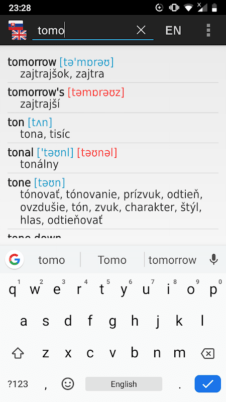 Slovak - English offline dict. screenshot 2