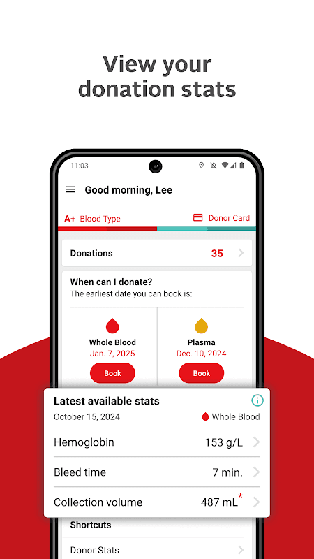 GiveBlood screenshot 2