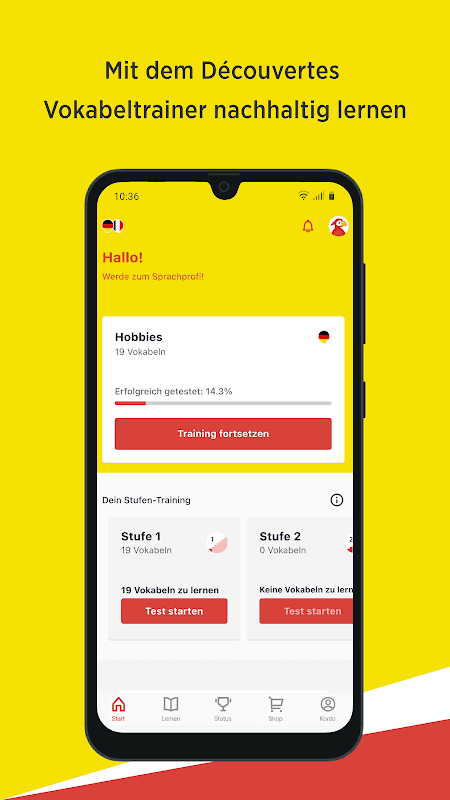 Découvertes Vokabeltrainer screenshot 1