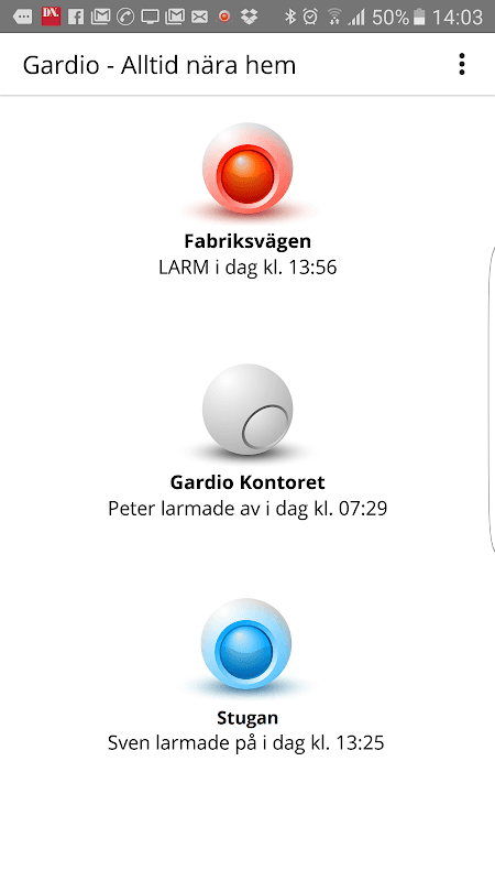 Gardio hemlarm kamerabevakning screenshot 2