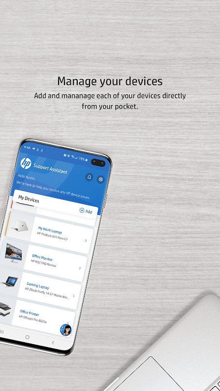 HP Support Assistant screenshot 1