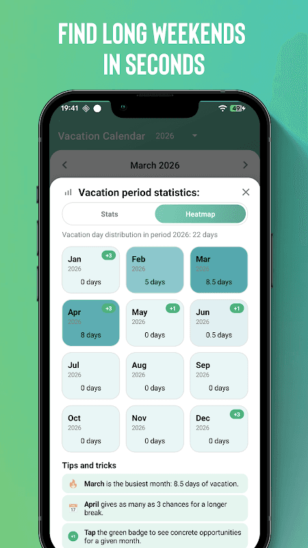 Vacation Planner Calendar screenshot 5
