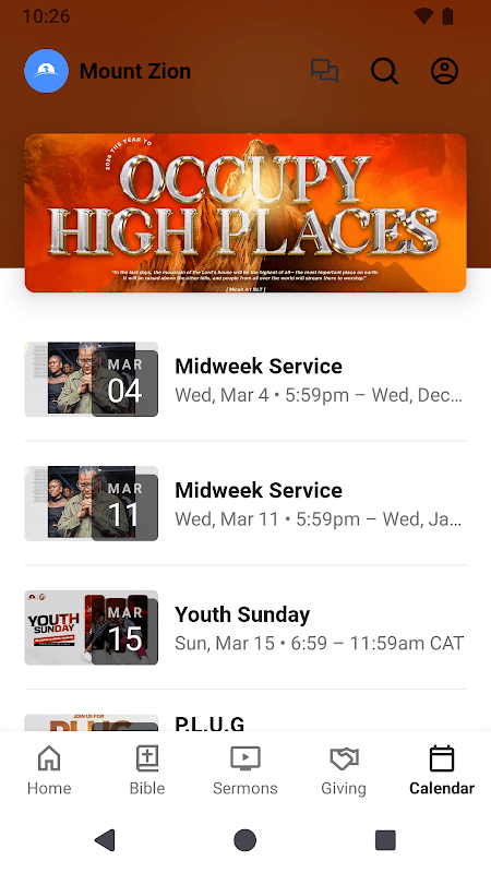 Mount Zion Christian Centre screenshot 4
