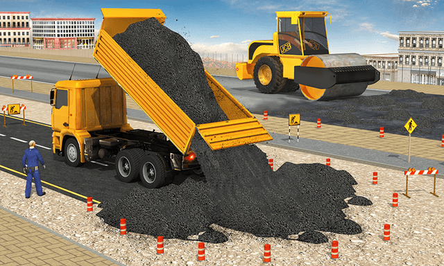 Highway Construction Games 3d screenshot 4