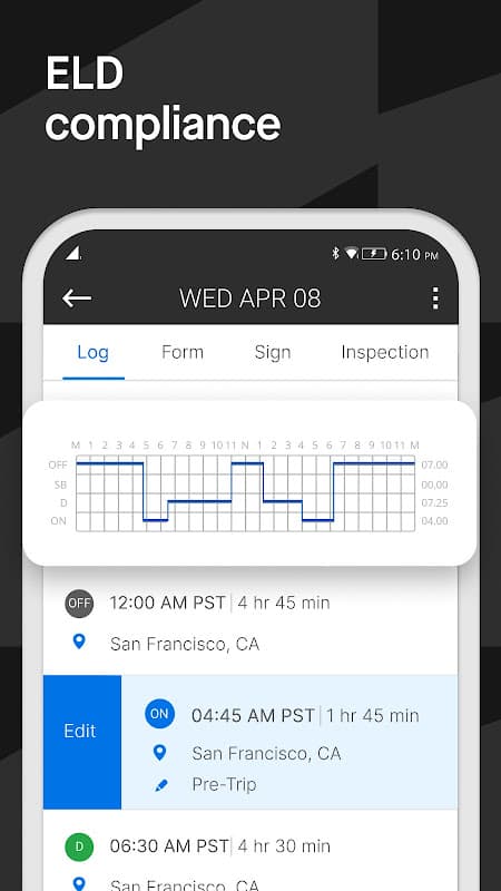 KeepTruckin Electronic Logbook screenshot 2