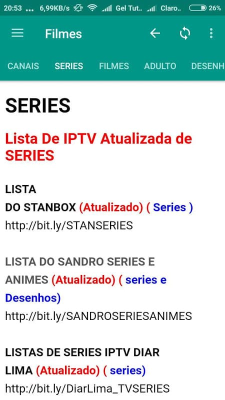 Listas IPTV Grátis 🆓 screenshot 5