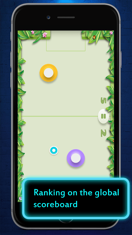 Air Hockey Neon Perfect Light screenshot 1