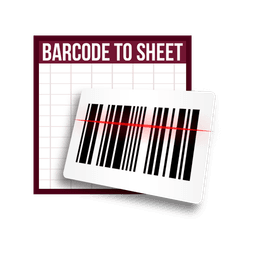 Barcode to Sheet icon
