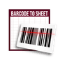 Barcode to Sheet icon