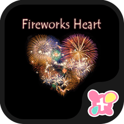 Fireworks Heart　Wallpaper icon
